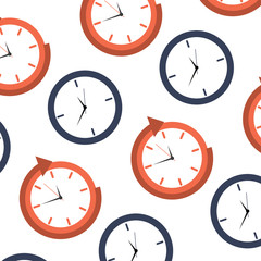 clock time pattern image vector illustration design 