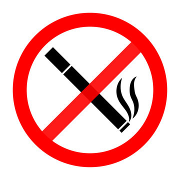 Prohibiting sign on a white background. Vector illustration