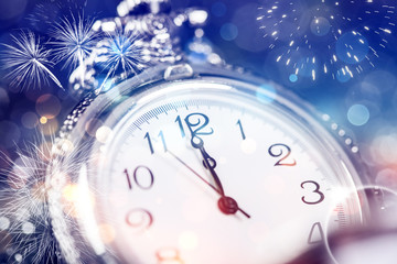 Fototapeta na wymiar Twelve o'clock - new year's eve