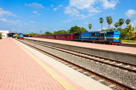 The Jaffna railway station