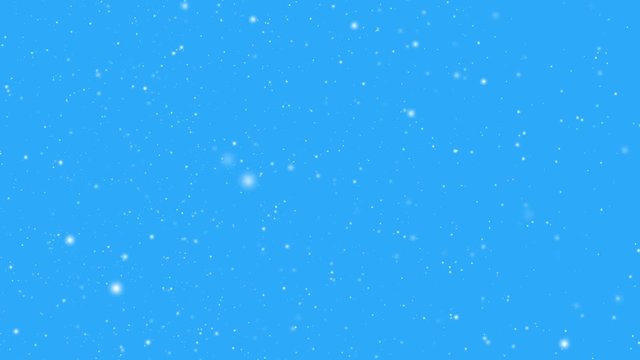 Snowy blizzard - disorderly motion of whirlwind of snowflakes in the gusts of the wind. Looped animation with alpha channel. When overlaying on another video, there is no blue background.
