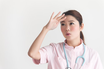 ナース・白バック