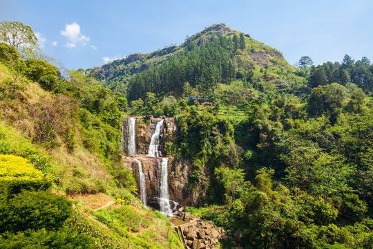 Ramboda Falls, Sri Lanka.