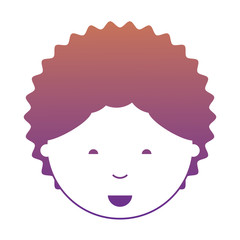 cartoon man face icon