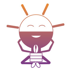 kawaii light bulb icon