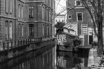 Naklejka premium the asterdam canals