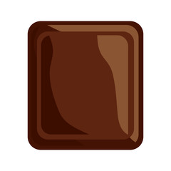 chocolate tablet icon image vector illustration design 