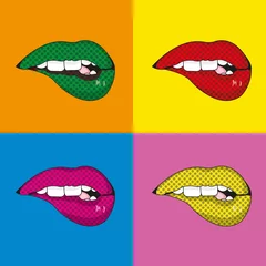 Papier Peint photo Pop Art Conception de bouche pop art