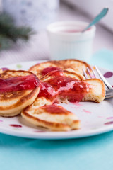 Pancakes with jam