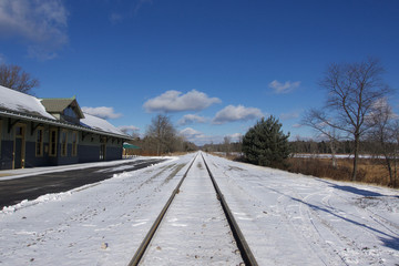 Winter railroad photography