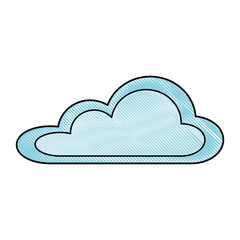 weather cloud isolated icon