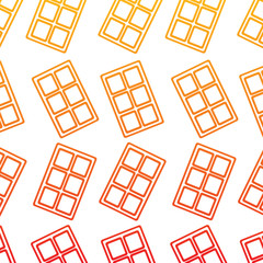 chocolate bar pattern image vector illustration design  yellow to red ombre line