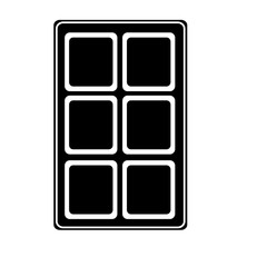 chocolate bar icon image vector illustration design  black and white