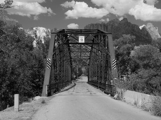 Historic Rockville Metal Bridge in Utah