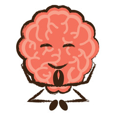 kawaii brain icon