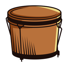 African drum music instrument icon vector illustration graphic design