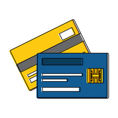 credit cards isolated icon