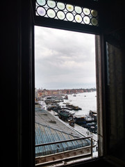 View from doge palace on the city of Venice Italy