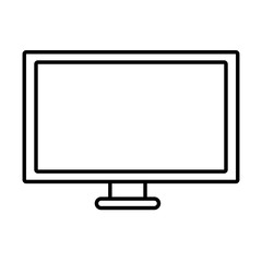 Pc screen technology icon vector illustration graphic design
