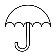 Umbrella weathersymbol icon vector illustration graphic design