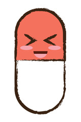 kawaii pill icon