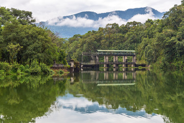 Phewa Dam, hydroelectric power station on the Phewa Lake.