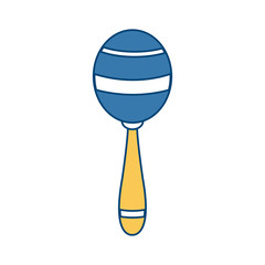 Maraca music instrument icon vector illustration graphic design