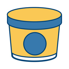 ice cream bottle icon vector illustration graphic design