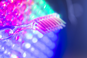 Dental toothbrush closeup