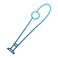 Baseball bat and ball icon vector illustration graphic design