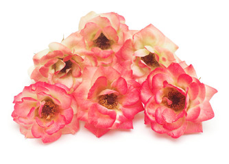 A beautiful bouquet flowers variety spray roses Rumba isolated on white background. Wedding card....