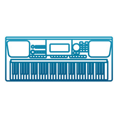 Music keyboard instrument icon vector illustration graphic design