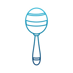 Maraca music instrument icon vector illustration graphic design