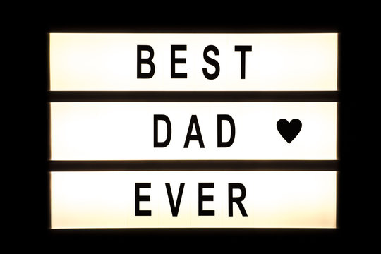 Best Dad Ever Hanging Light Box