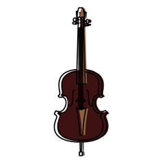Fototapeta premium Violin music instrument icon vector illustration graphic design