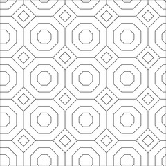 OCTAGON SEAMLESS VECTOR PATTERN. GEOMETRIC WEB GRAY BACKGROUND