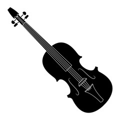 Fototapeta premium Violin music instrument icon vector illustration graphic design