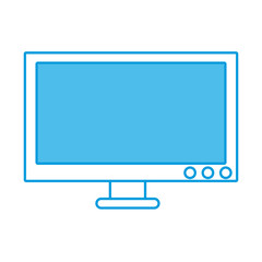 Pc screen technology icon vector illustration graphic design