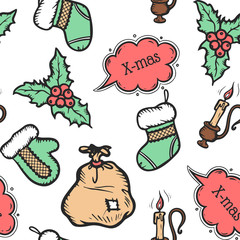 christmas new year pattern
