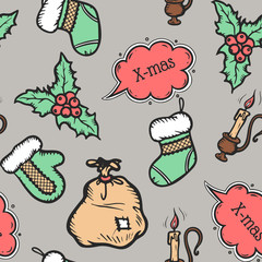 christmas new year pattern