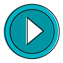 play button isolated icon