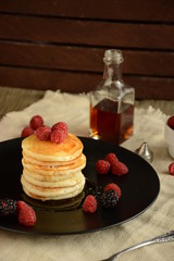 pancakes with honey