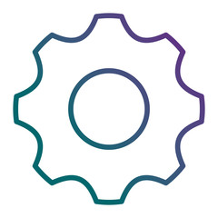 gear machine isolated icon