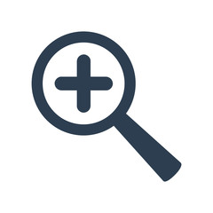 Fototapeta premium Zoom icon on white background.