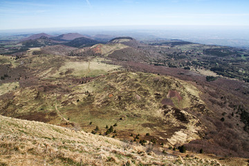 Fototapeta na wymiar View from a mountain in France