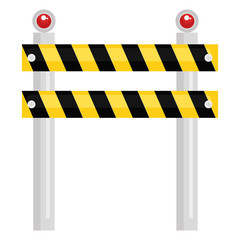 construction fence isolated icon