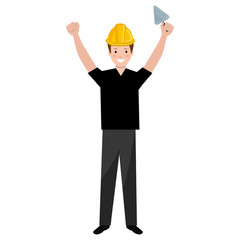 construction worker with spatula avatar