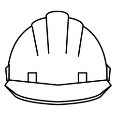 helmet construction isolated icon