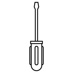 screwdriver tool isolated icon