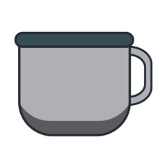 Coffee in mug icon vector illustration graphic design